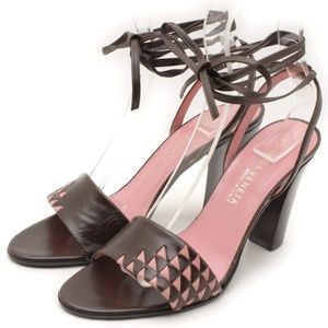 Bottega Veneta Strappy Open Toe Heels Sandals